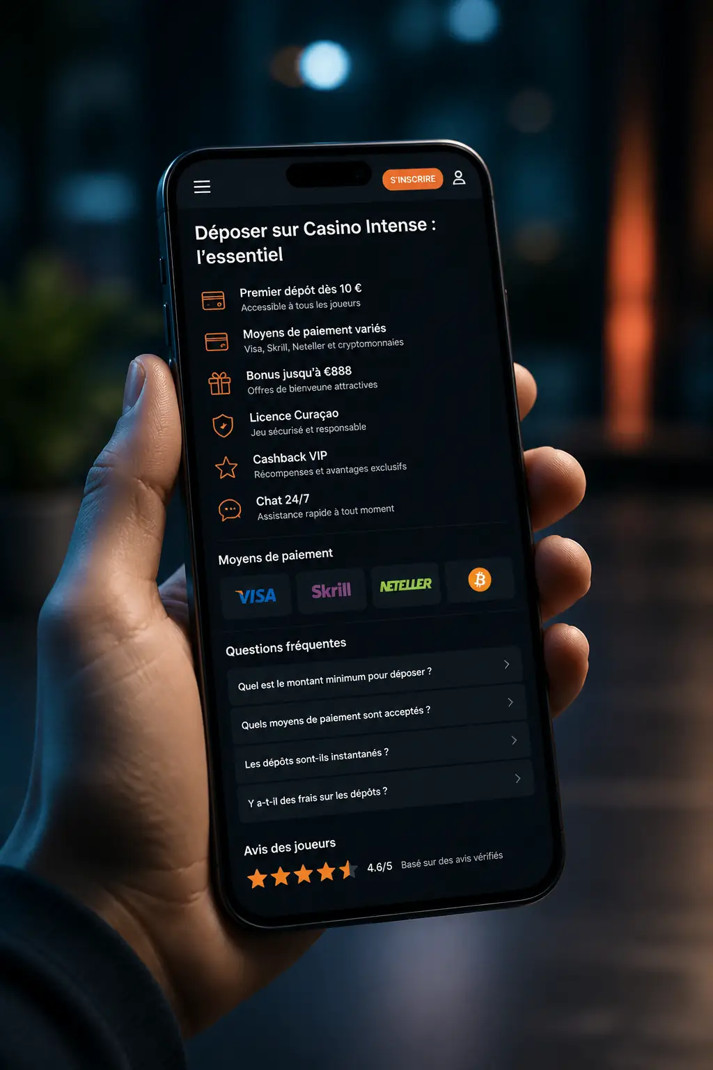 Casino Intense Dépôt – Méthodes & Crypto FR visual guide for Casino Intense